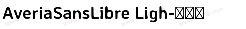 AveriaSansLibre Ligh字体转换